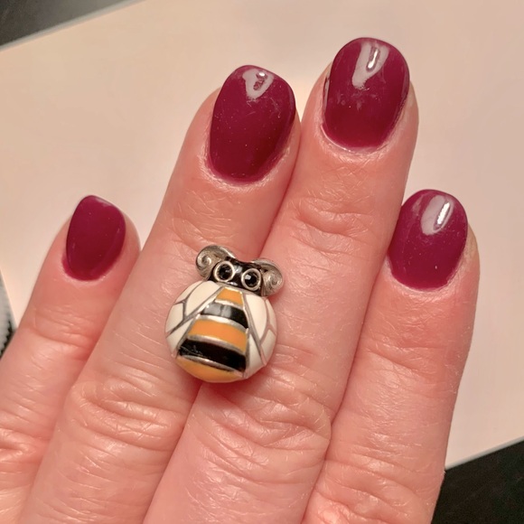 Large Bumblebee Charm Brighton Enamel Bead Bee Spacer - Picture 15 of 15